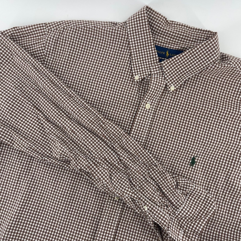 Ralph Lauren Classic Fit Button Down‎ Shirt Gingham Check XXL